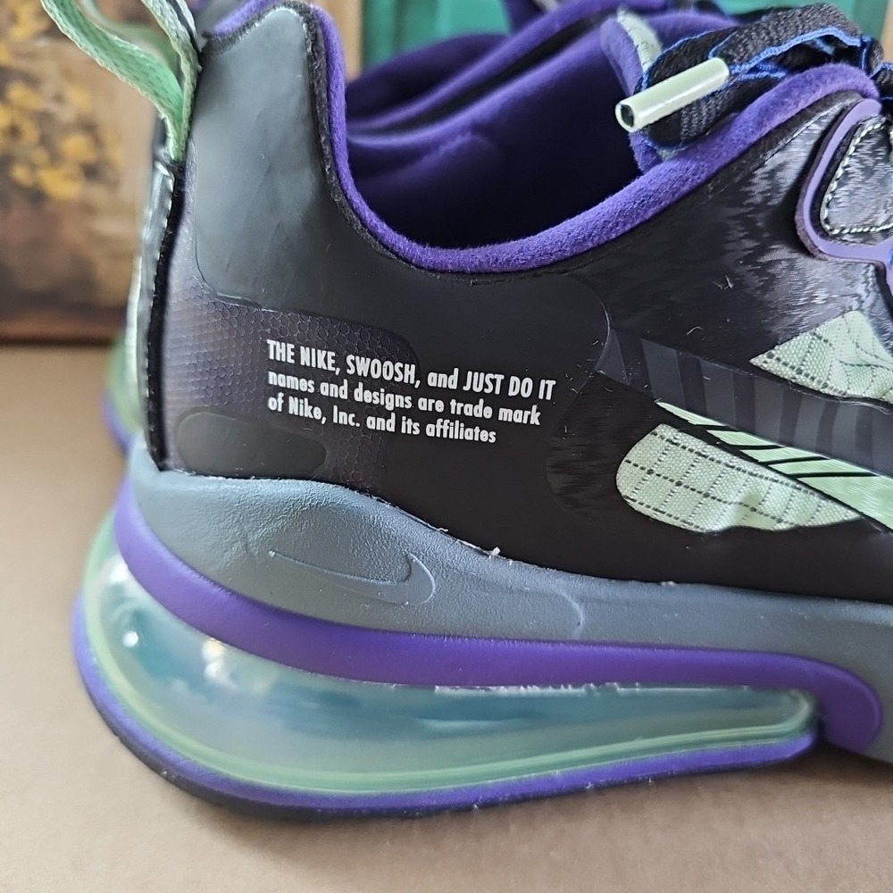 Men's Nike Air Max 270 React 'Future Swoosh' Athletic Fashion Sneaker CT1617 001 - Picture 4 of 9